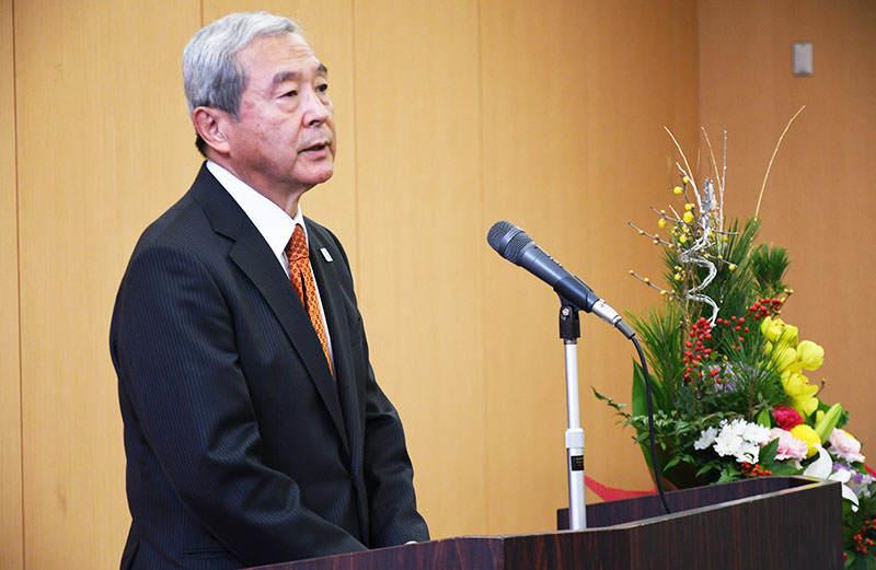 羽田空港で発生した事故について言及する成田国際空港会社の田村社長=4日、成田市