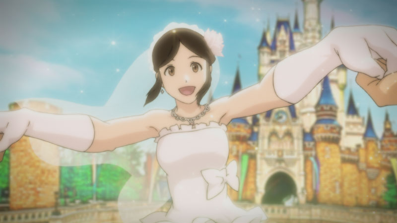 大好評のＴＤＲのテレビＣＭ「夢がかなう場所」。ディズニーアニメではなく、日本風のアニメを取り入れた。