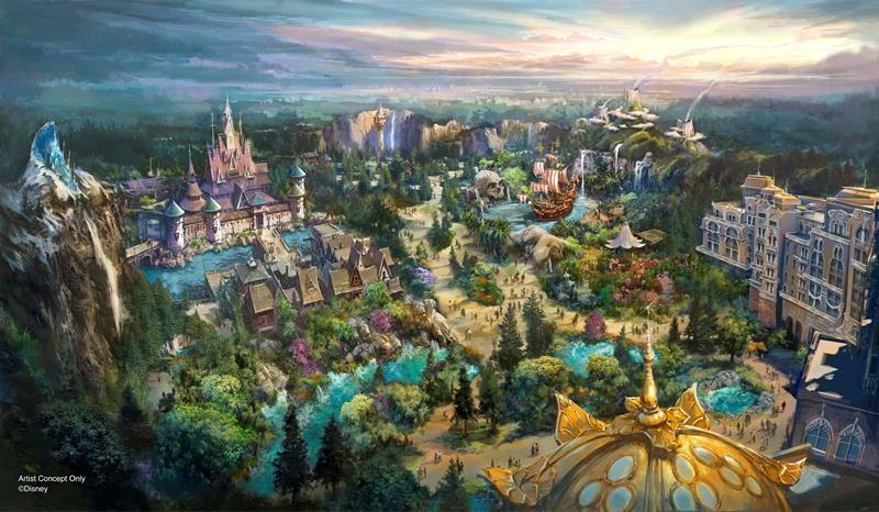 6月6日にオープンするファンタジースプリングスのイメージ(オリエンタルランド提供)