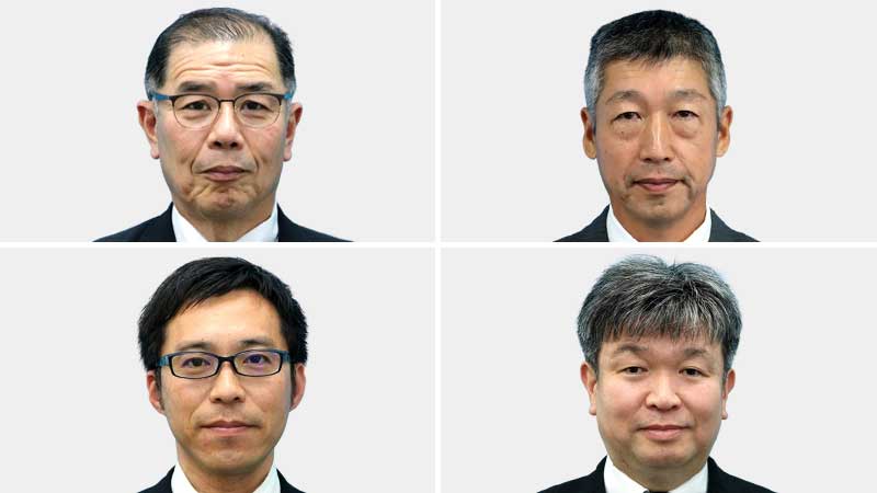 （左上から時計回りに）鹿島良行氏、加藤良太氏、田中雅人氏、田上重光氏