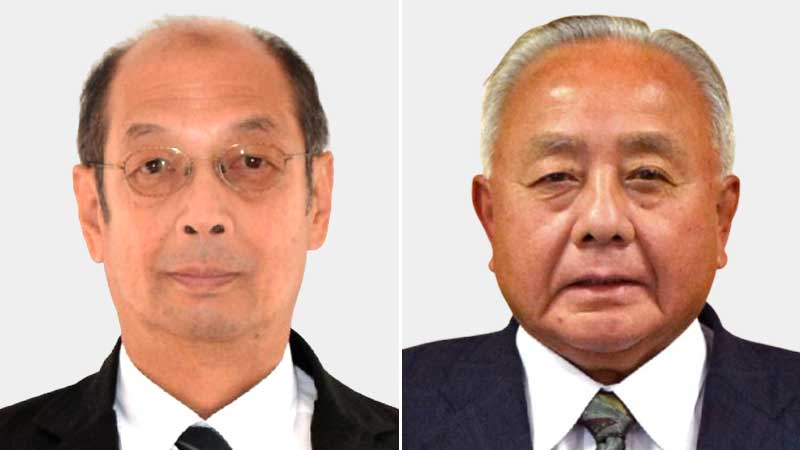 （左から届け出順）原宏氏、石田義広氏