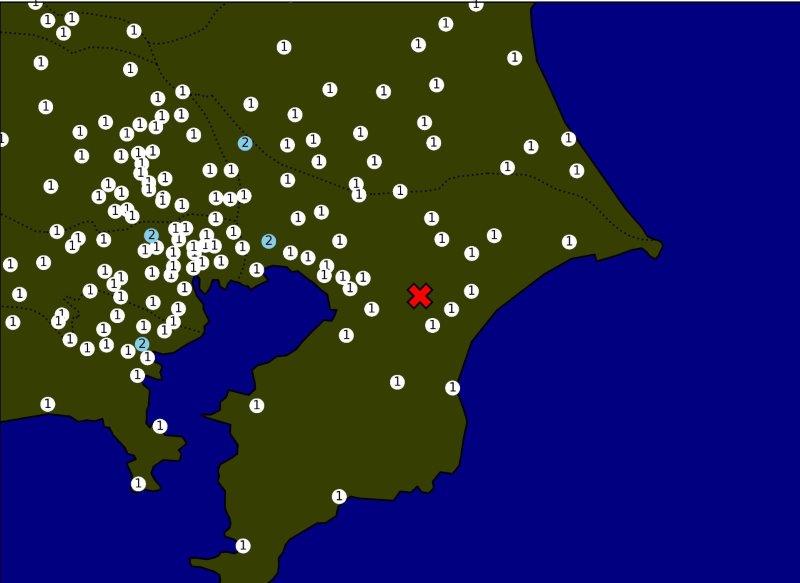 震度分布図